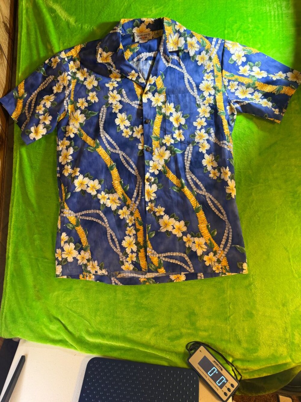 Pacific Legend Hawaiian Shirt Floral Plumeria Hibiscus Made in Hawaii Tropical